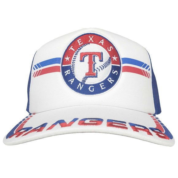 Mitchell & Ness Other - Texas Rangers Mitchell & Ness‎ MLB Trucker Hat Cap Embroidery Art White Blue New